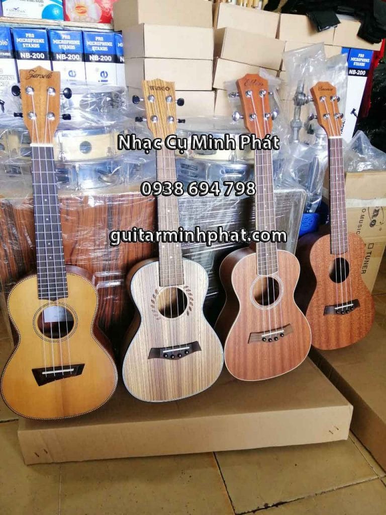 Mua đàn ukulele concert giá rẻ full gỗ mahogany tại cửa hàng nhạc cụ Minh Phát quận Bình Tân TPHCM