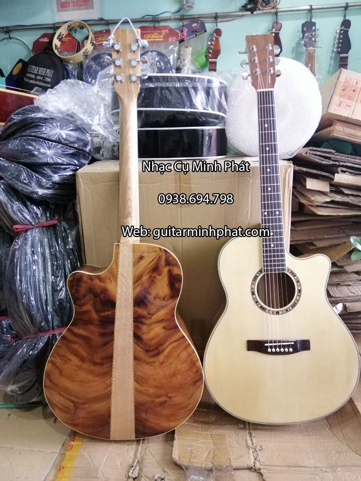 đàn guitar gỗ điệp kỹ cao cấp tại shop guitar tphcm